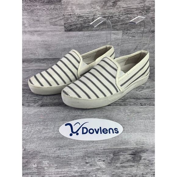 Joie Womens Striped Slip-On Casual Shoes Size 7.5 - Picture 1 of 5